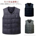 【送料無料】軽量 暖かい ジレ ゴルフ ビジネス スーツベスト 羽織り アウター 上着 防寒 保温 Vネック 中綿ベスト メンズ ベスト インナーダウン