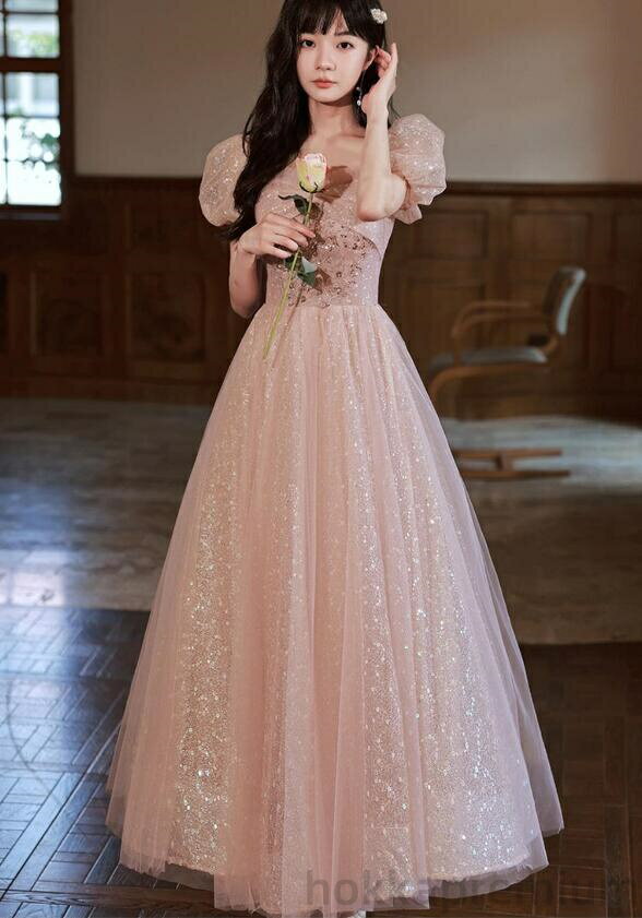 在庫処分 Aライン パーティードレス Mサイズ ワイン色