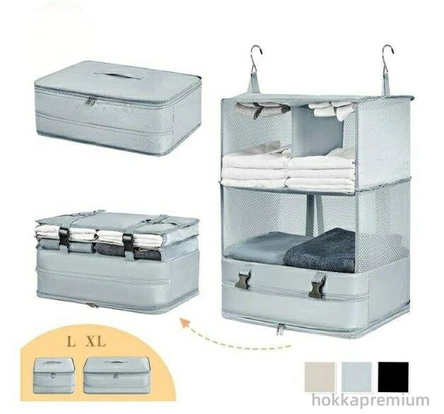 【送料無料】大容量 収納バッグ バッグ 吊り下げ 圧縮 トラベルポーチ トラベル収納 パッキング 旅行ポ..