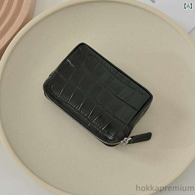 【送料無料】クロコダイル柄 革 コンパクト ショート カードケース レディース コインバッグ ミニ 小銭入れ 財布 おしゃれ かわいい