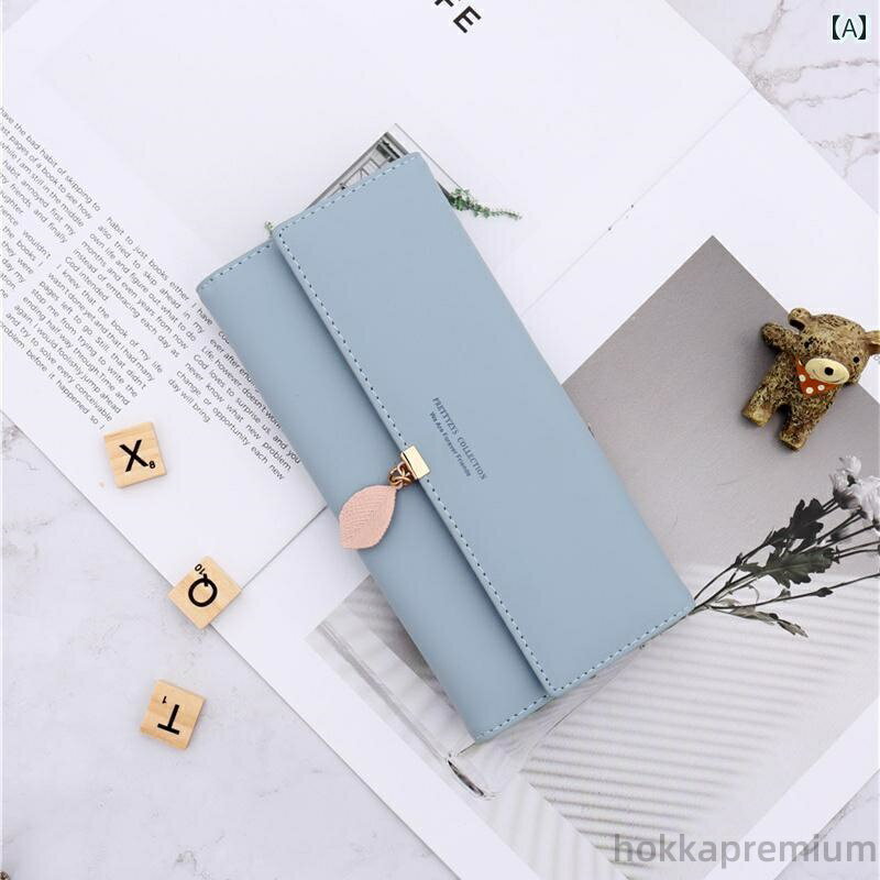 【送料無料】折りたたみ ロング 財布 多機能 シンプル カジュアル ファッション おしゃれ ホルダー 小銭 ケース カード レディース メンズ