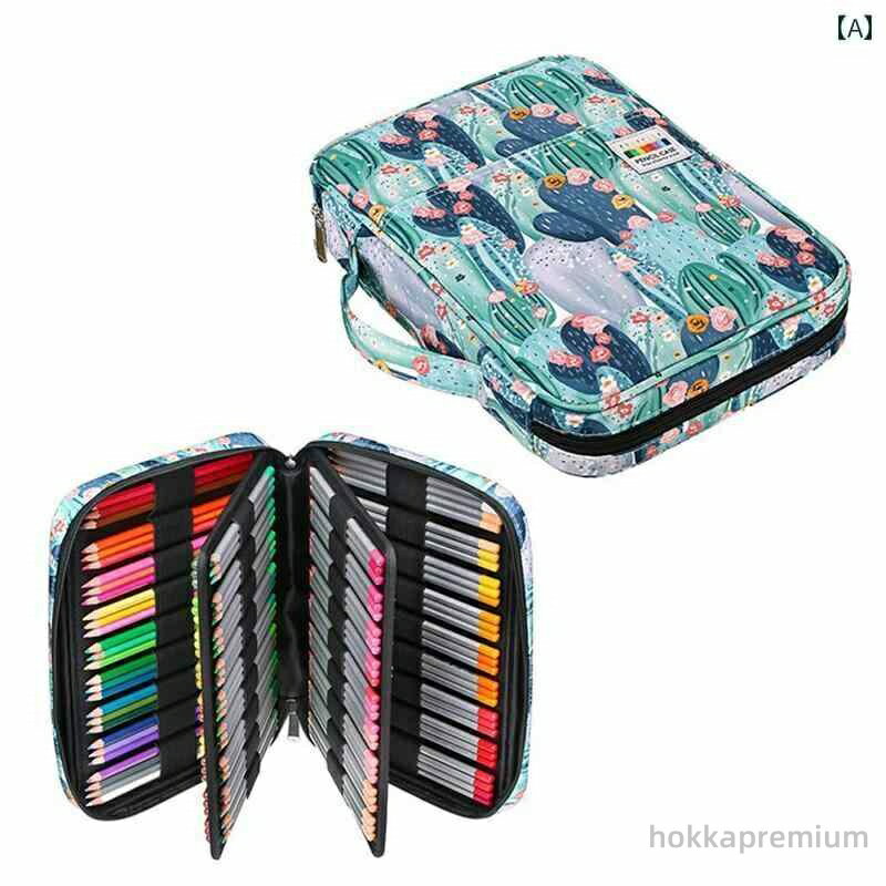 【送料無料】可愛い 綺麗 おしゃれ プリント 動物 筆 鉛筆 レディース メンズ 絵画 色 スケッチ 穴 220 180 300ピース 収納バッグ 大容量