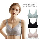 【送料無料】大きな胸を小さく見せる ブラジャー フルカップ ブラ ノンワイヤーブラジャー 着痩せブラ 脇高 脇肉 スッキリ ナイトブラ