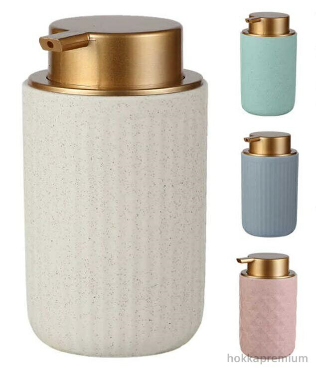 【送料無料】ディスペンサー セラミック 陶器 北欧 おしゃれ ハンドソープ 容量400ml 詰め替えボトル ..