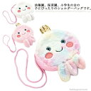 【送料無料】可愛い もこもこ 通学 通園 小物入れ ジュニア キッズ プレゼント 子供用 タコ ギフト ポシェット ポシェット 斜めがけ 女の子