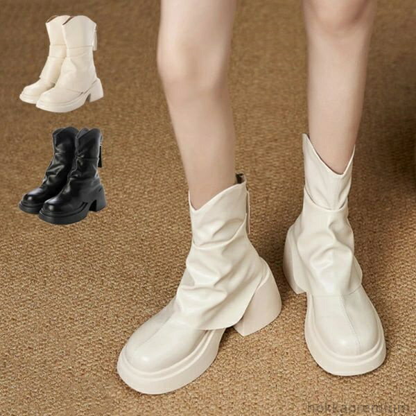 高めのヒールでスマートな印象に仕上がるショートブーツ。バックファスナーで脱ぎ履きが楽ちん。シンプルでどんなコーデにもマッチします。