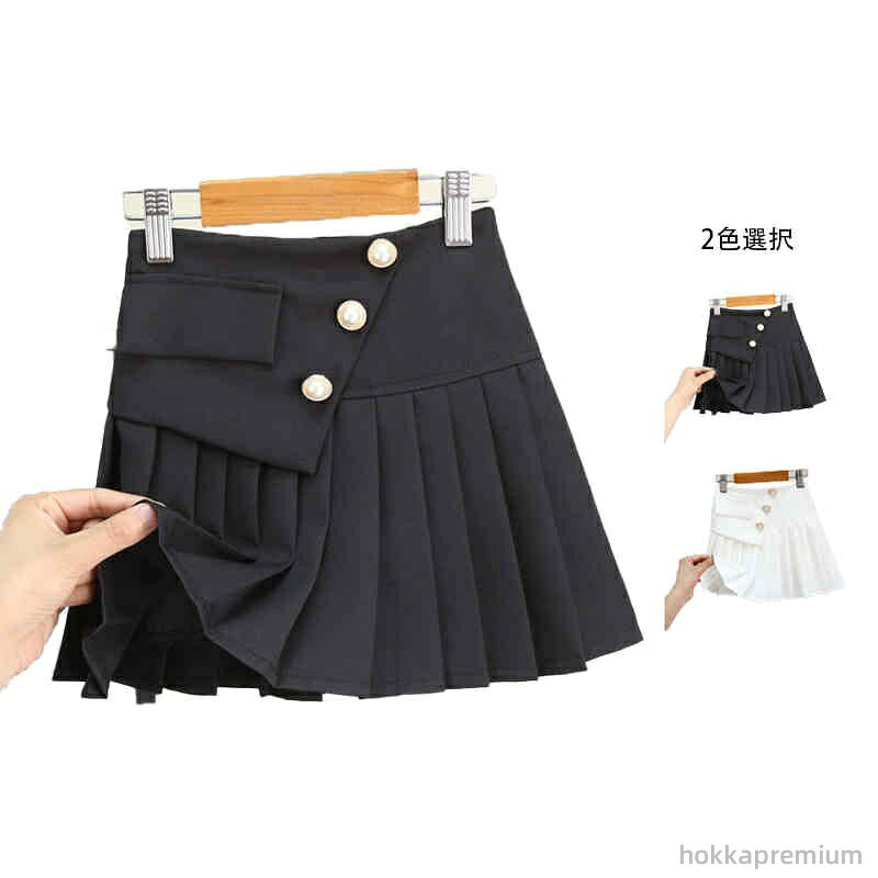 【送料無料】かわいい ミニスカート ジュニア 子供服 ショート丈 プリーツ スカート 女の子 ボトムス ..