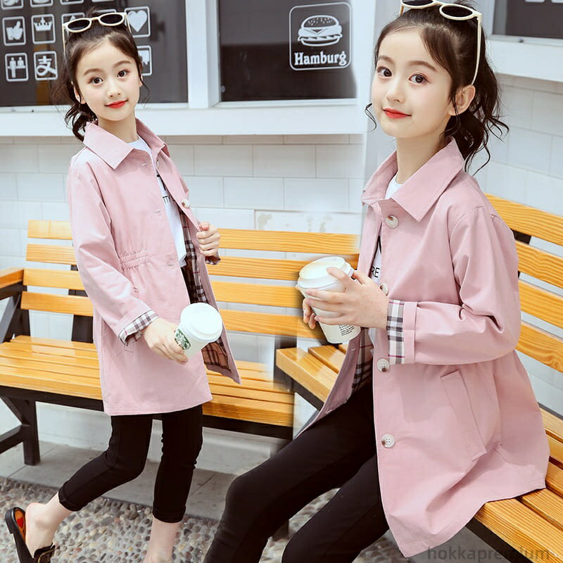 【送料無料】コート 小学生 スプリングコート ピーコート チェスターコート 女の子 おしゃれ 通学 子供 子ども服