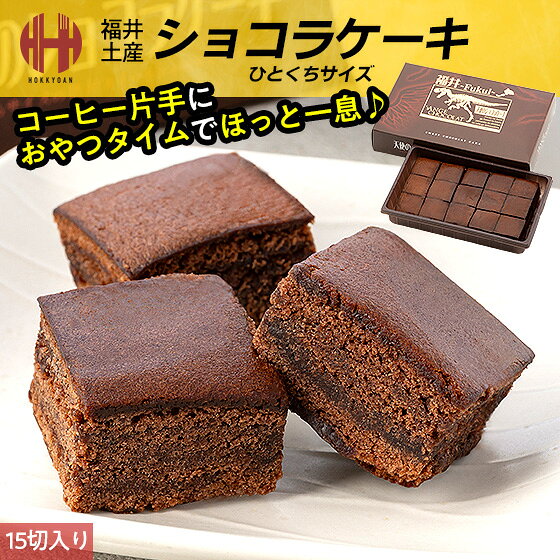 ＼全品P2倍＆クーポンで3％OFFのWチャンス！／ ショコラケーキ ケーキ 天使のショコラケーキ 15切入り 福井 お土産 銘菓 ギフト お菓子