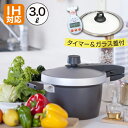 楽天ハウスウエアネットショップ【10％OFF】【公式】EGGFORM圧力鍋 3.0L 4合炊 IH対応IH 圧力鍋 鍋 日本製 安全 使いやすい おしゃれ アルミ 鋳造 キャスト ふっ素樹脂 コーティング エッグフォルム 【書籍:おいしい料理の生まれ方＆オリジナルタイマー＆ガラス蓋付き】