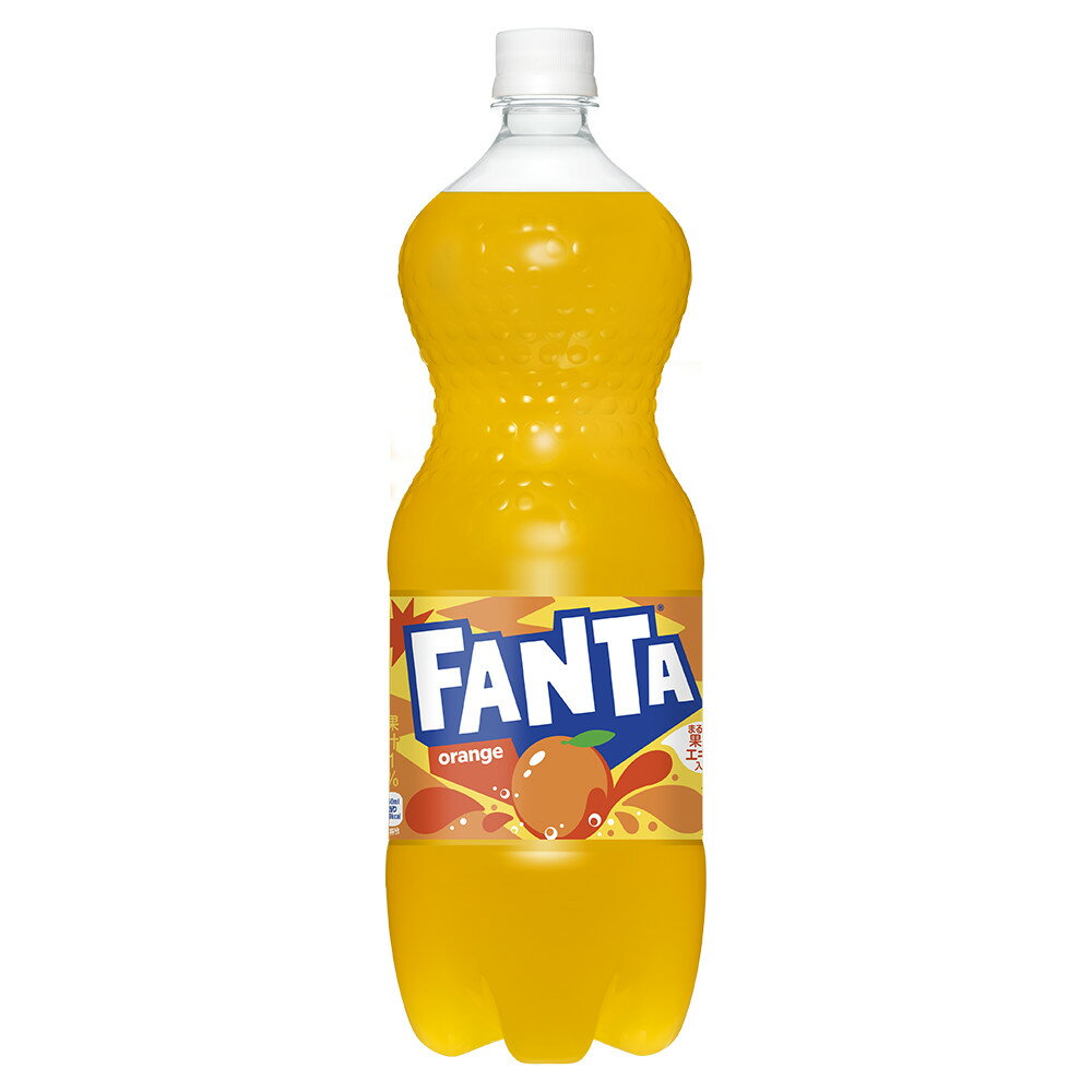 "フルーティーなおいしさとはじける楽しさをお届けする「ファンタ」は、1958年に発売されて以来、日本で愛され続けているフルーツ炭酸飲料ブランドです。 まるごと果実エキスが入った、爽やかなオレンジフレーバー『ファンタ オレンジ』は、甘さスッキリで、オレンジの風味がしっかりと感じられる、キリっとした軽やかな味わいがお楽しみいただけます。 パッケージもポップで楽しさが感じられるデザインで、気分を上げたいときにぴったり。 ぜひ、友達といる時間や、趣味を楽しんでいる時間に『ファンタ オレンジ』をお楽しみください。 ※予告なくデザイン等が変更になる場合がありますので、ご了承ください。 製品仕様 商品名 ファンタ オレンジ 1500mlPET×6本 品名 炭酸飲料 カロリー 40kcal/100ml 原材料名 果糖ぶどう糖液糖（国内製造）、オレンジエキス/ 炭酸、香料、酸味料、ビタミンC、甘味料（アセスルファムK、スクラロース、ステビア）、カロチン色素 栄養成分(100ml・100gあたり) エネルギー:40kcal たんぱく質:0g 脂質:0g 炭水化物:10g 食塩相当量:0.01g ビタミンC:33mg 容量 1500ml 入数 6本 賞味期限 製造から6ヶ月 保存方法 高温・直射日光をさけてください 販売者 コカ・コーラ カスタマーマーケティング(株)東京都港区六本木6-2-31 ※誠に申し訳ございませんが、沖縄・離島地区へお届けの場合、下記の追加送料をいただいております。何卒ご了承下さいますようお願い申し上げます。 　北海道離島・・・＋1,500円(税込) 　東北離島・・・＋1,800円(税込) 　関東離島・・・＋2,000円(税込) 　北陸、東海離島・・・＋2,300円(税込) 　九州離島、沖縄・・・＋2,500円(税込) ふぁんたおれんじ fanta orange ペットボトル pet bottle 6 炭酸飲料 ビタミンC 保存料不使用 オレンジ"