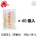 白花美人　甘納豆　135g×40袋　きたみらい白花豆使用　送料無料