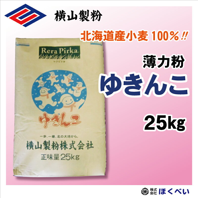 北海道産小麦粉 ゆきんこ 25kg 菓子