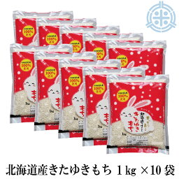 餅米 きたゆきもち　もち米 10kg (1kg×10袋)　令和5年産 送料無料 北海道産 もち米 北海道米 糯米 10キロ