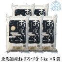 令和5年産　北海道産米 おぼろづき 25kg 送料無料（5kg×5袋）白米 低アミロース米 真空パック対応