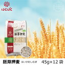 胚芽押麦　540g　(45g×12袋)　国内産大麦　はくばく　レターパックプラス 送料無料　【薄型梱包で200円値引き】