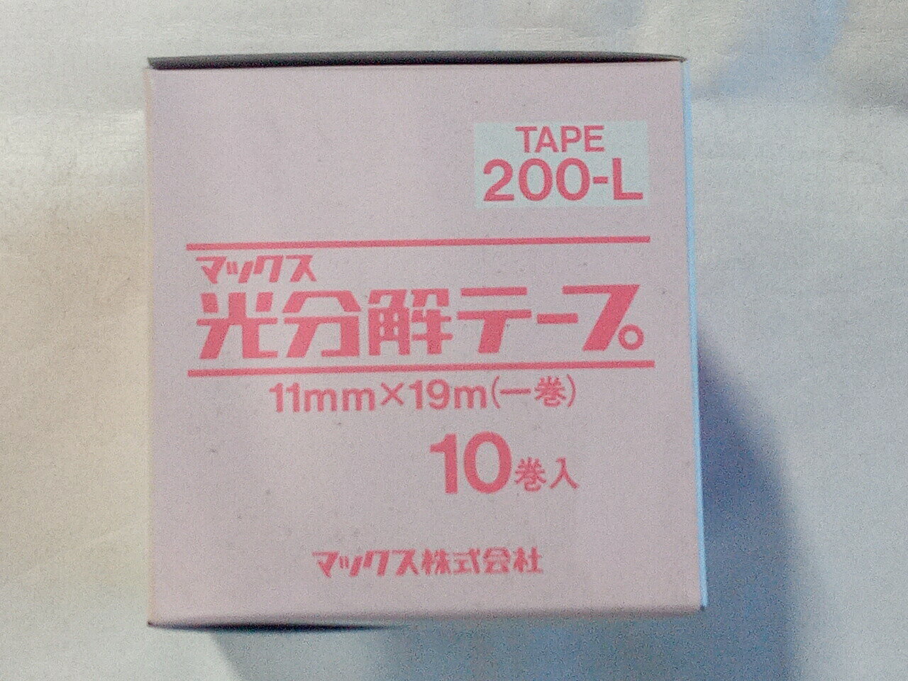 �ޥå������ơ��ץʡ��Ѹ�ʬ��ơ��� 10������200L�ԥ�