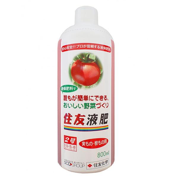 肥料　液肥　住友液肥2号　実もの用　レインボー薬品　800ml×15