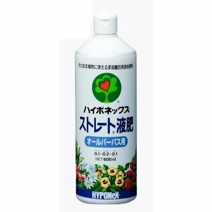 ハイポネックス ストレート液肥 オールパーパス用 600ml ガーデニング 液体肥料