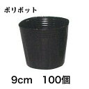 ポリポット 9cm 100個 黒丸 育苗 栽培 ポリ鉢