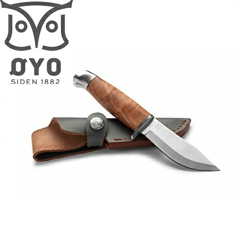 【公式】ノルウェー オヨ(OYO) ナイフキャンプ アウトドア 父の日 ギフト プレゼント BBQ 薪割り シースナイフ 全長19cm ヤイロジュニアナイフ 革...