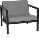 SUNDAYS フレーム ラウンジチェア ブラック FRAME LOUNGE CHAIR クッションは3色から選択 出しっぱなし 雨ざらし