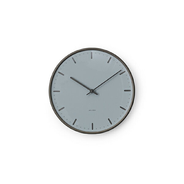 Jacobsen City Hall Wall Clock Royal Blueローゼンダール アルネ・ヤコブセンシティホールクロックロイヤルブルー 21cm [Cozy]