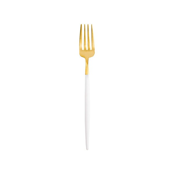 クチポール Cutipol GOA WHITE Pastry Fork Matte GoldCutipol ゴア ホワイト ペストリーフォーク マットゴールド