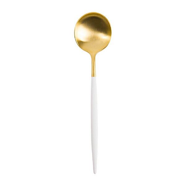 Cutipol GOA WHITE Table Spoon Matte GoldCutipol ゴア ホワイト テーブルスプーン マットゴールド [Dinner]