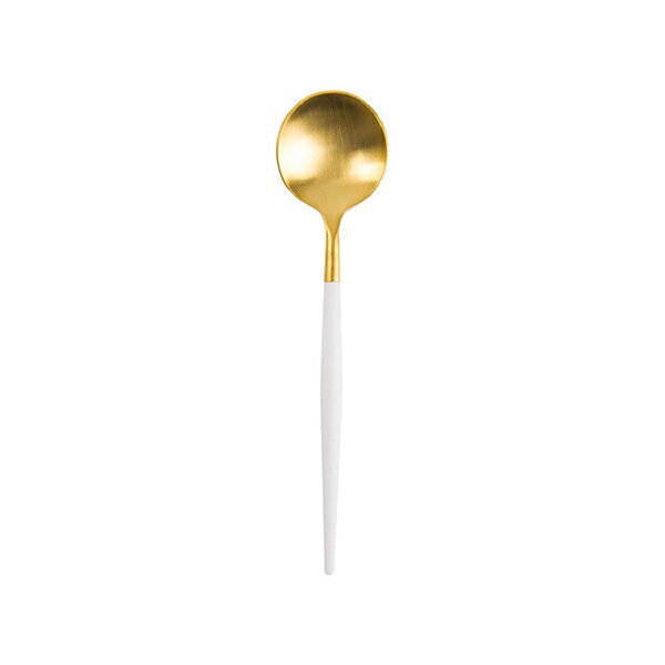 クチポール Cutipol GOA WHITE Teaspoon Matte GoldCutipol ゴア ホワイト ティースプーン マットゴールド [Breaktime]