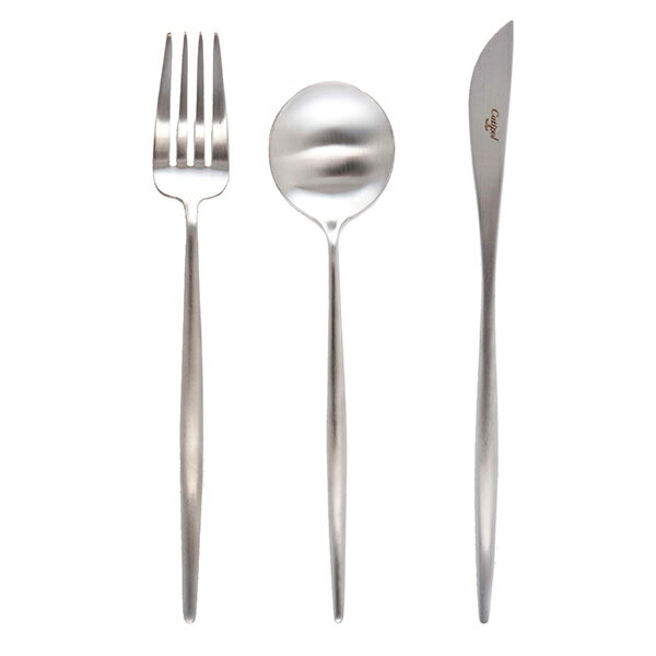 Cutipol MOON Cutlery Set Mat Silver (6pc)Cutipol ムーン カトラリーセット マットシルバー (6pc)