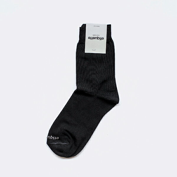 Etiquette Clothiers エチケットクロージャーズBASIC LUXURIES FLAT SOCKSベーシックラグラグジュアリー　フラットソックスWOMENS ウィメンズ 1