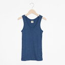 FilMelange フィルメランジェCLAUDE tanktop Denim Blue Melangeクラウド タンクトップ デニムブルー メランジェ [1002002]