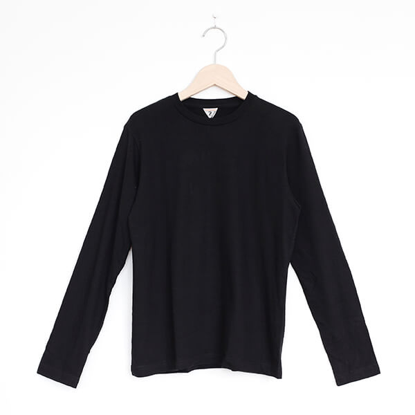 FilMelange フィルメランジェLEWIS long sleeve shirt Blackルイス長袖カットソー ブラック 