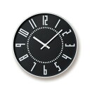 LEMNOS eki clock blackレムノス eki クロック ブラックTIL16-01 WH φ25.6cm