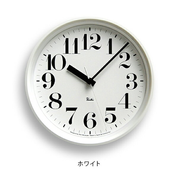 LEMNOS RIKI STEEL CLOCK WHITEレムノス　リキスチールクロック電波時計 0825 20.4cm ホワイト