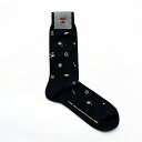 Red レッドPIRATES print mens socksパイレーツ柄 ハイソックス メンズ