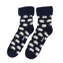 from F フロムエフ もこもこソックス ( ammas - L ひつじ / ネイビー / 26〜28.5cm )【北欧雑貨】