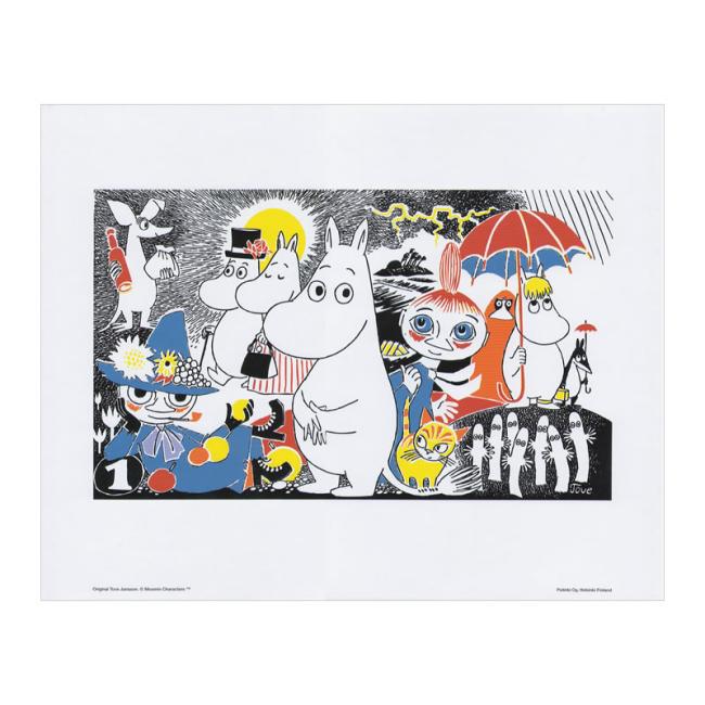 Moomin ムーミン Putinki プティンキ ミニポスター カラー ( コミック表紙絵1巻 / 24×30cm ) 【北欧雑貨】