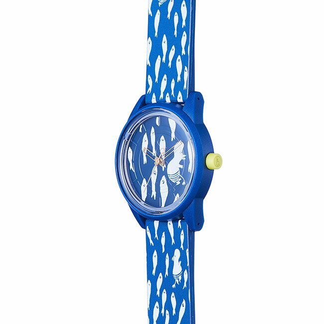 MOOMIN by IvanaHelsinki × Q&Q SmileSolar ムーミンバイイヴァナヘルシンキ×スマイルソーラー ウォッチ ( Swimming / スウィミング )【北欧雑貨】