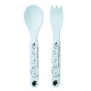 Moomin ムーミン petit jour paris プティジュールパリ メラミンカトラリー2点セット ブルー【北欧雑貨】