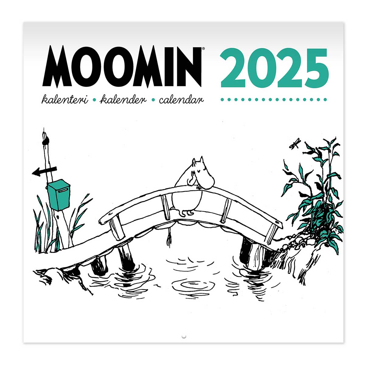 Moomin ムーミン Putinki プティンキ 壁掛けカレンダー 2025年 ( 30×30cm )【北欧雑貨】のサムネイル