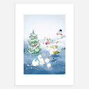 Moomin ムーミン Postery ポストリー ミニポスター ( Christmas With The Moomins / 30 × 21 cm )【北欧雑貨】