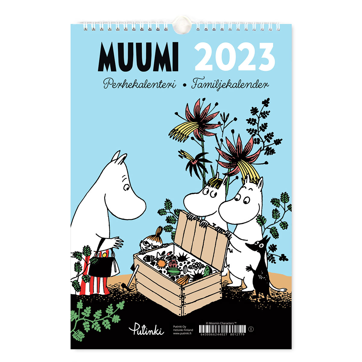 ■Moomin ムーミン Putinki プティンキ 壁掛けカレンダー 2023年 ( ファミリーカレンダー /23×34cm )【北欧雑貨】のサムネイル