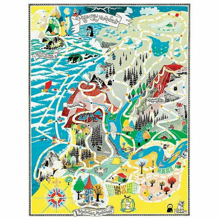 Moomin ムーミン ポスター The original game board of Moomin game / 50 x 70 cm 【北欧雑貨】