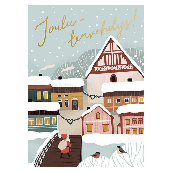 Putinki プティンキ クリスマスポストカード ( kaisu Sandberg / クリスマスの挨拶 )【北欧雑貨】