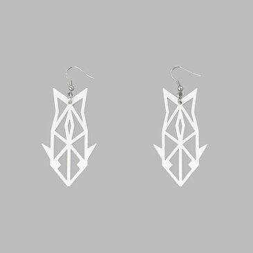 YO ZEN ヨウツェン ピアス ( サーモン / ホワイト )【北欧雑貨】