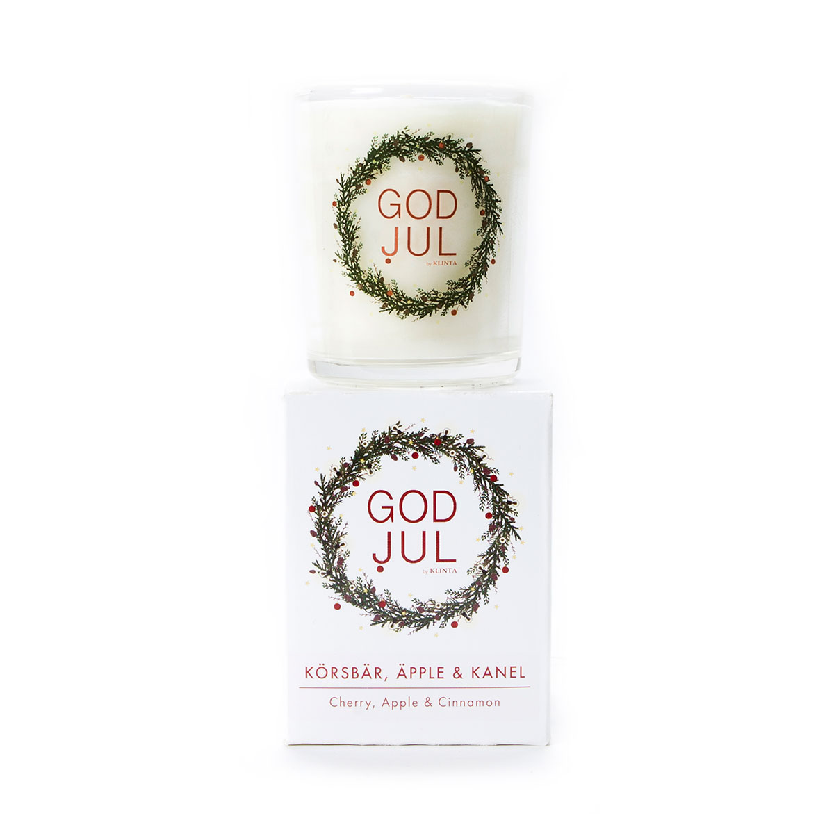 KLINTA クリンタ マッサージキャンドル GOD JUL（ 90ml / チェリーアップル＆シナモン）【北欧雑貨】