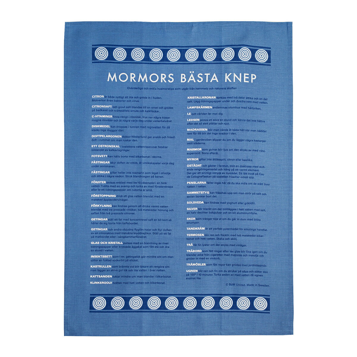 BOM UNITED ボム・ユナイテッド キッチンタオル ( おばあちゃんの台所の知恵 )【北欧雑貨】