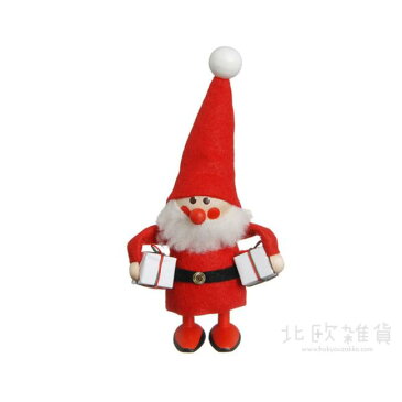 NORDIKA nisse ノルディカ ニッセ クリスマス 木製人形（よくばりサンタ／レッド／NRD120074) 【北欧雑貨】